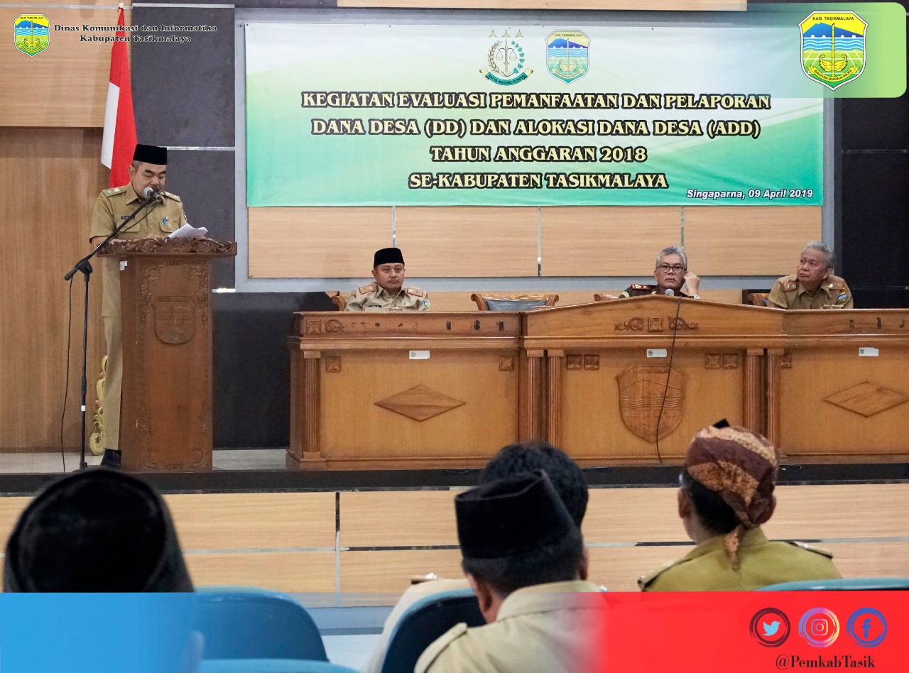 PEMANFAATAN DANA DESA DAN ALOKASI DANA DESA  KABUPATEN TASIKMALAYA BERJALAN NORMATIF