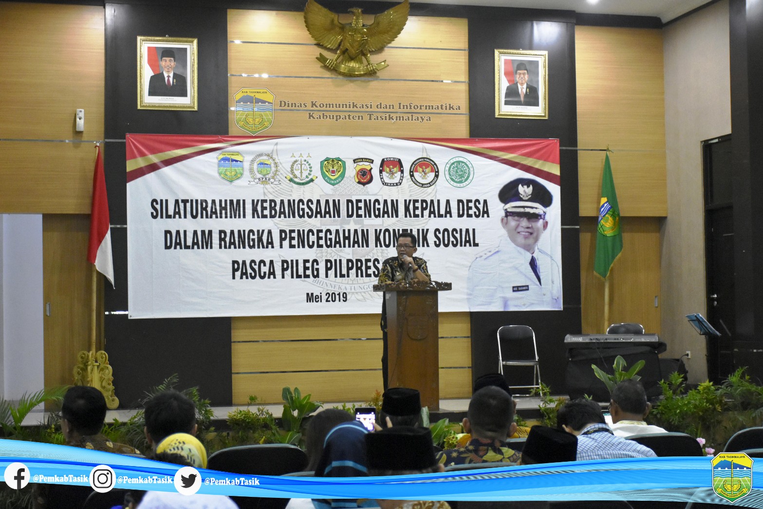 BUPATI TASIKMALAYA MENGHADIRI SILATURAHMI KEBANGSAAN TERKAIT PENCEGAHAN KONFLIK SOSIAL DAN PENANDATANGANAN KERJA SAMA PEMANFAATAN JASA PERBANKAN