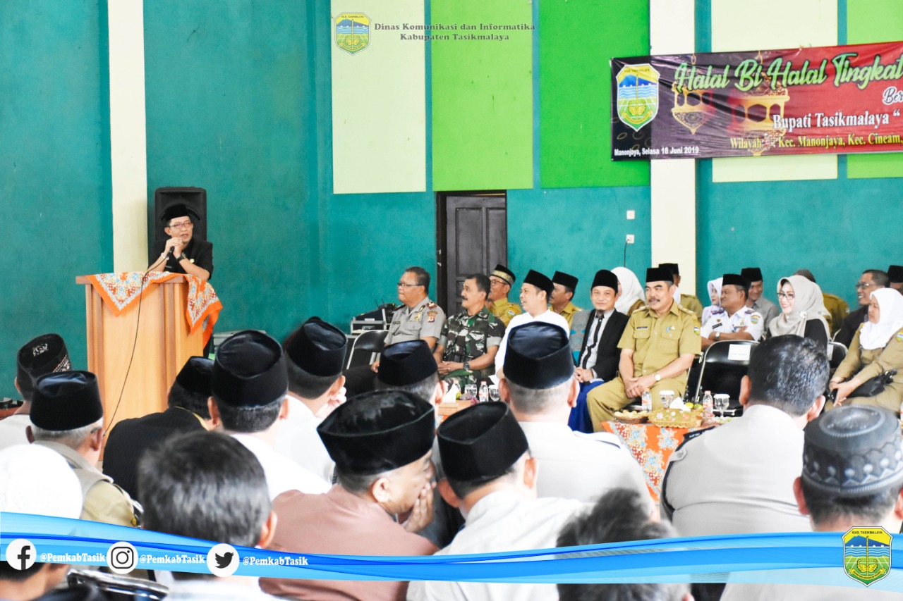 KUNJUNGI EKS KEWADANAAN MANONJAYA, BUPATI TASIKMALAYA PAPARKAN PROGRAM UNGGULAN PEMERINTAH
