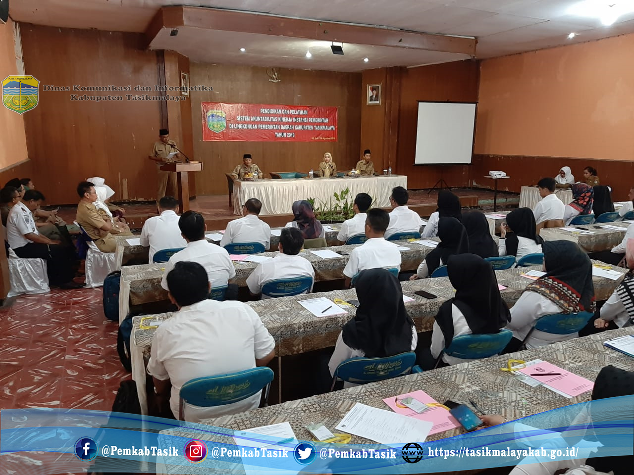 BADAN KEPEGAWAIAN DAERAH SELENGGARAKAN PENDIDIKAN DAN PELATIHAN SISTEM AKUNTABILITAS KINERJA INSTANSI PEMERINTAH DI LINGKUNGAN PEMERINTAH KABUPATEN TASIKMALAYA TAHUN 2019