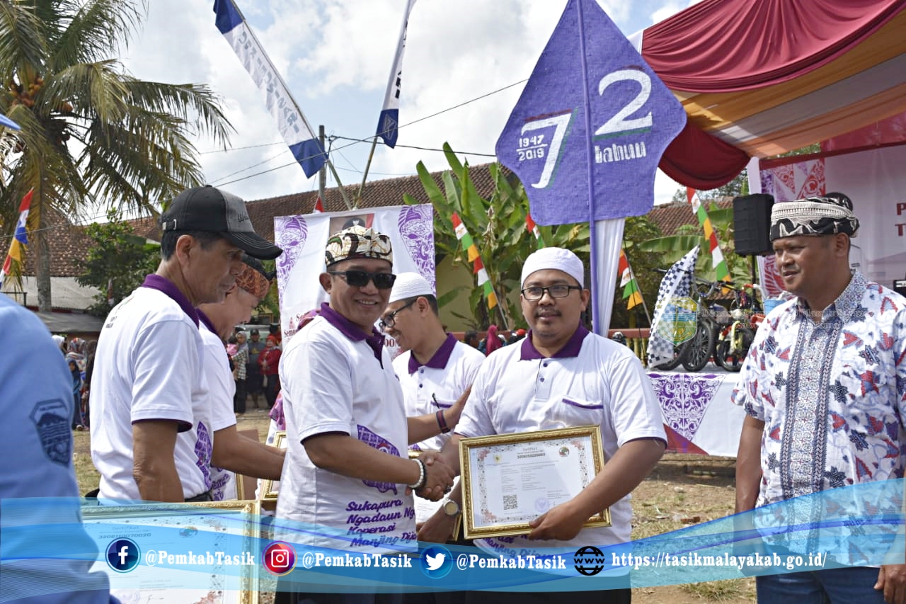 PUNCAK PERINGATAN HARI KOPERASI KE-72 TINGKAT KABUPATEN TASIKMALAYA TAHUN 2019