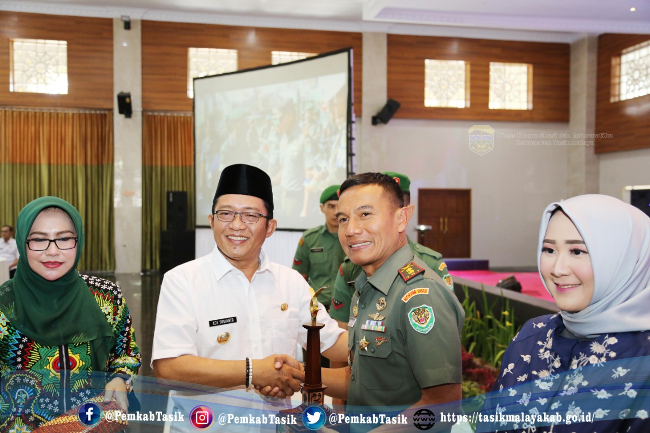BUPATI TASIKMALAYA HADIRI LEPAS SAMBUT DANDIM 0612 TASIKMALAYA