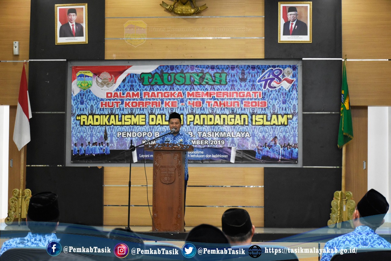 PERINGATI HARI KORPRI KE-48 PEMKAB TASIK GELAR TAUSIAH