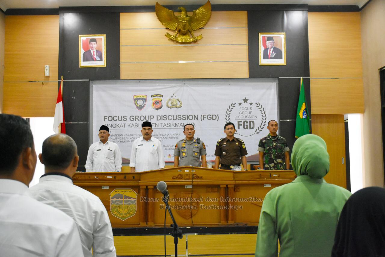 FGD TINGKAT KAB. TASIKMALAYA: MEMBANGUN KARAKTER, POTENSI DIRI ANAK DARI GANGGUAN KANTIBMAS