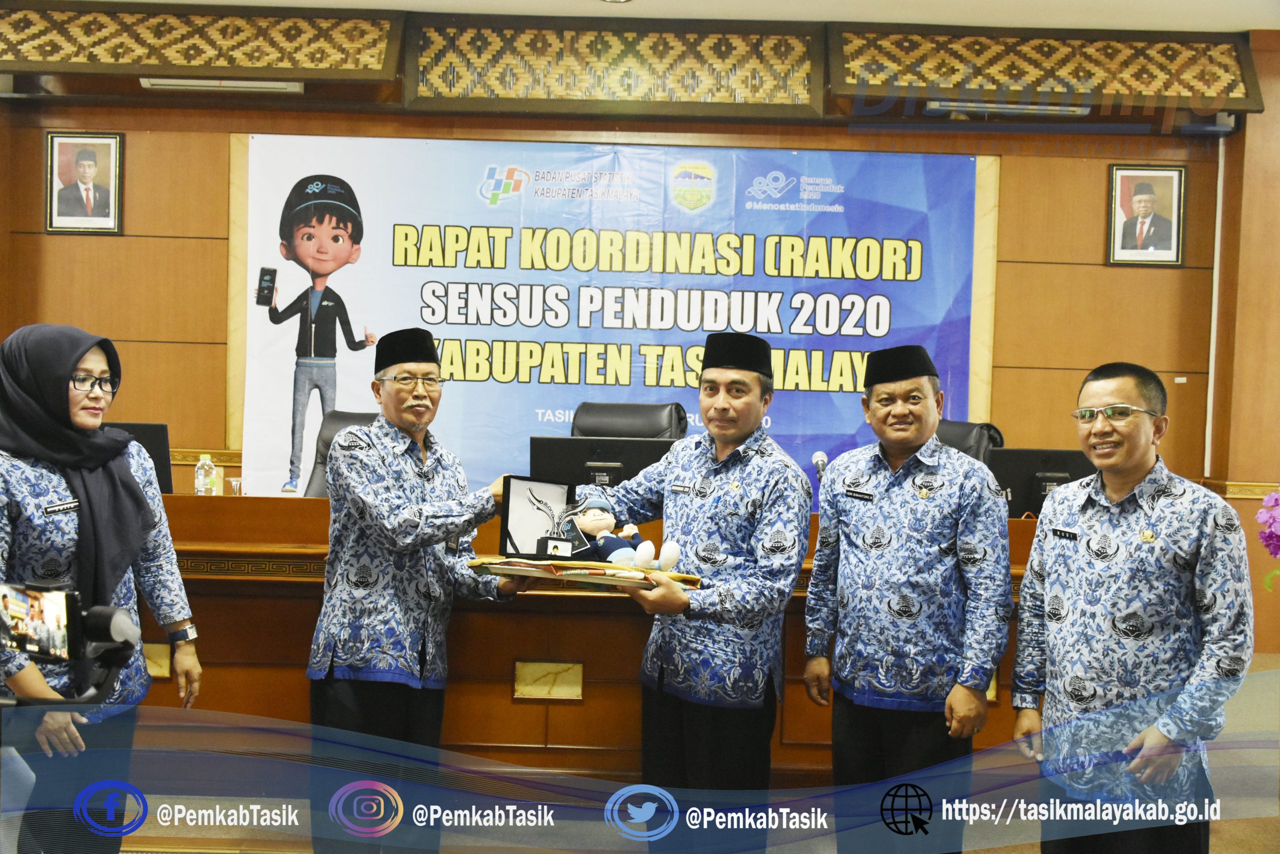 SEKDA KABUPATEN TASIKMALAYA HADIRI RAPAT KOORDINASI SENSUS PENDUDUK 2020