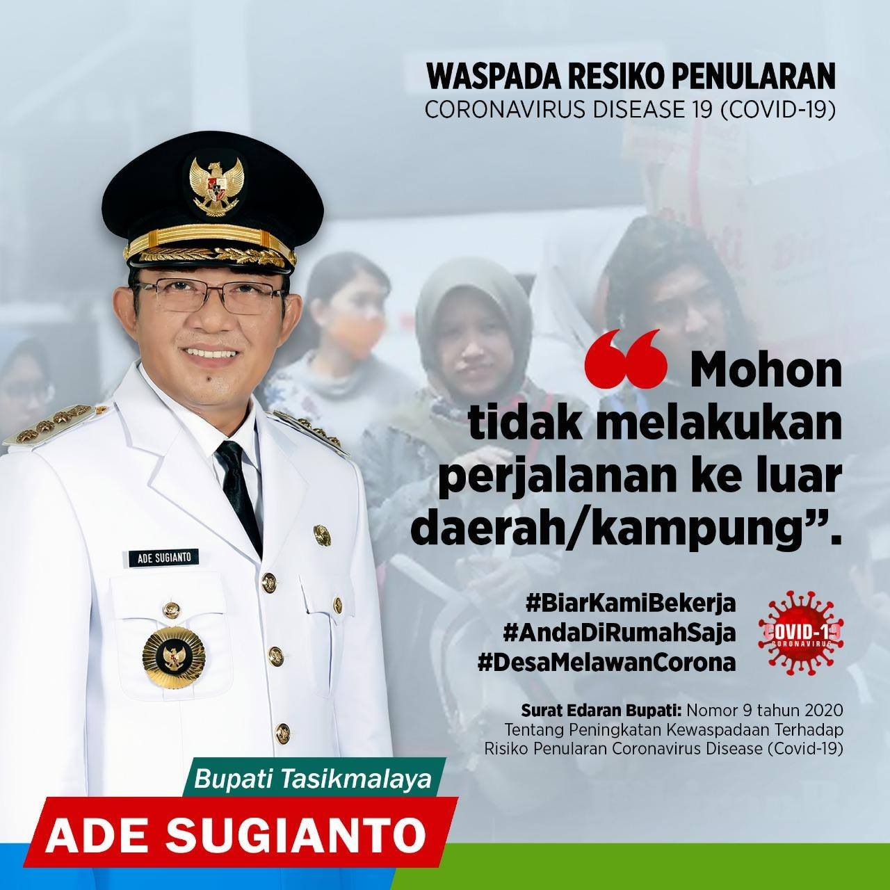 Tingkatkan Kewaspadaan Terhadap Resiko Penularan Coronavirus Disease 19 (COVID-19)