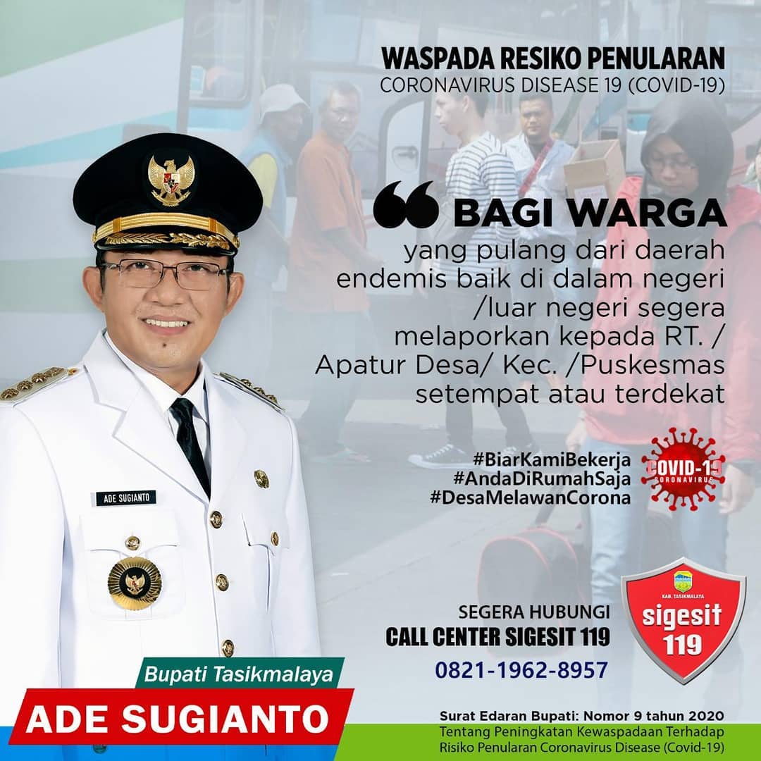 Lapor Segera Bagi Warga yang Telah Bepergian Luar Kota