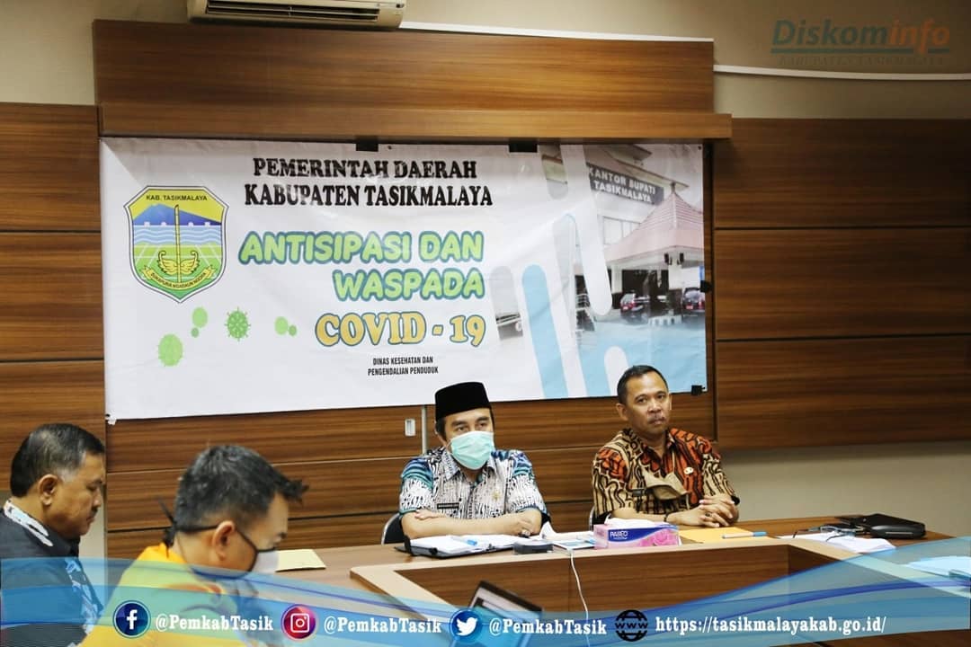 PEMKAB TASIKMALAYA IKUTI VIDCON RAPAT KORGAH KPK WILAYAH JABAR