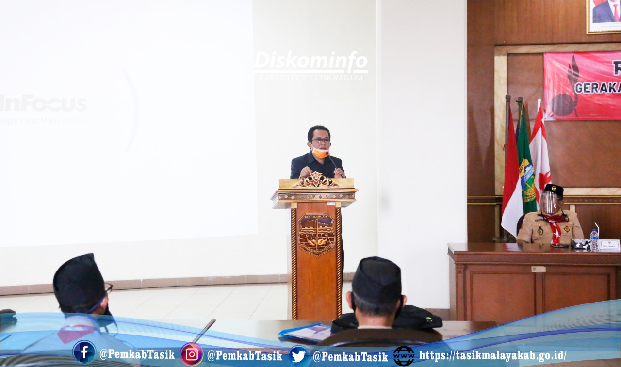 BUPATI HADIRI RAKERCAB GERAKAN PRAMUKA CABANG KAB. TASIKMALAYA TAHUN 2020.