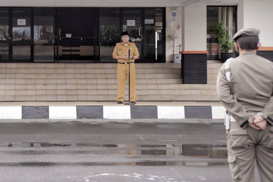 PJS. BUPATI TASIKMALAYA HADIRI APEL PERDANA DAN PEMBINAAN PEJABAT TINGGI PRATAMA DAN PEJABAT ADMINISTRATOR