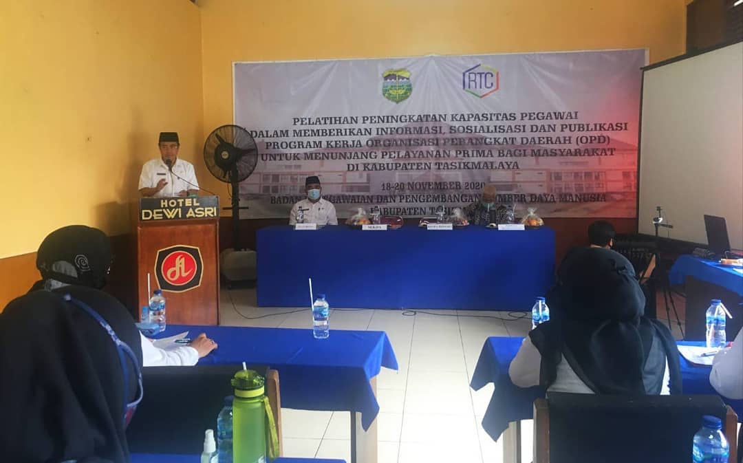 PEMDA KAB. TASIKMALAYA GELAR PELATIHAN INFORMASI DAN PUBLIKASI PROKER OPD