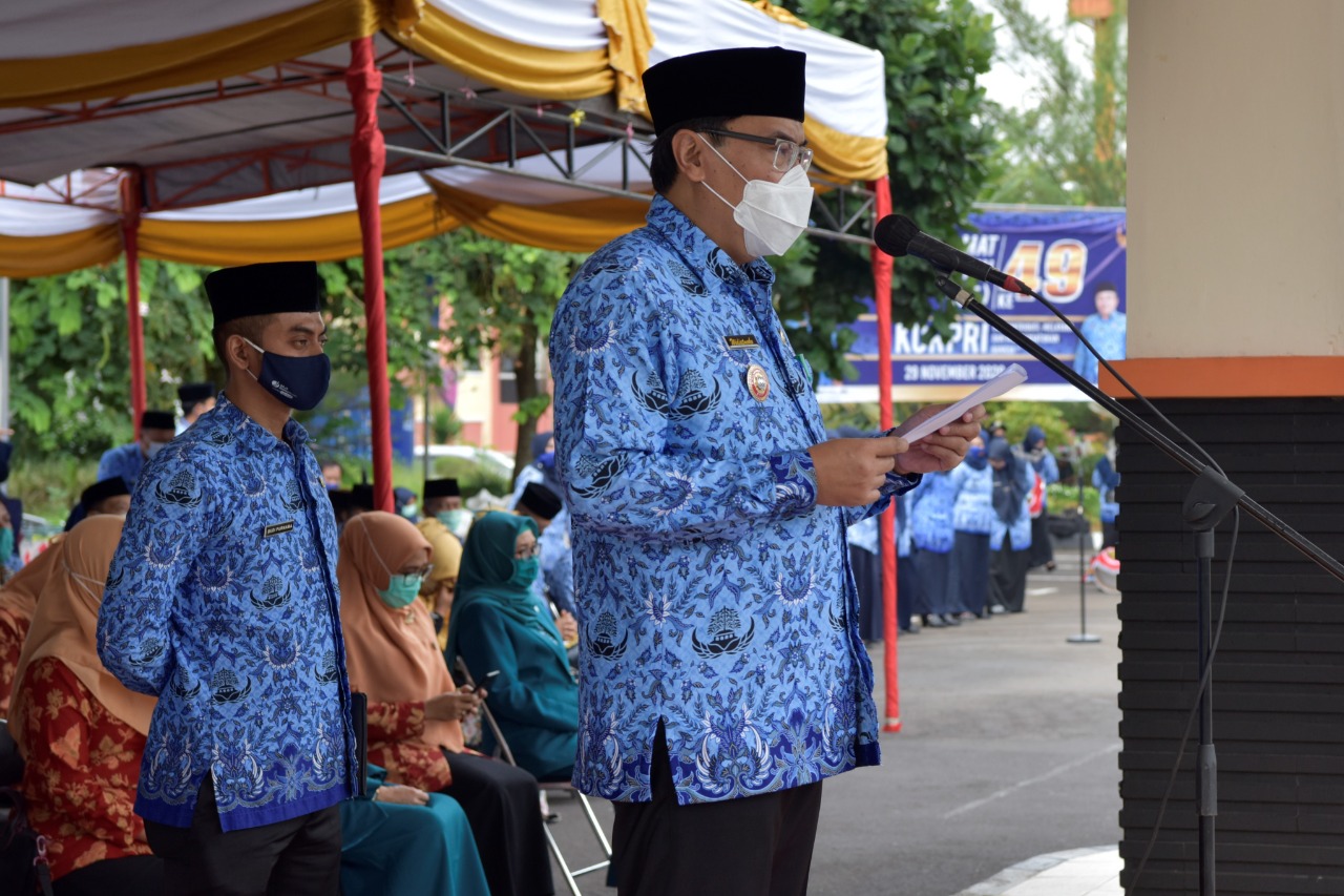 KHIDMAT UPACARA PERINGATAN HUT KORPRI KE-49 TINGKAT KAB. TASIKMALAYA TAHUN 2020