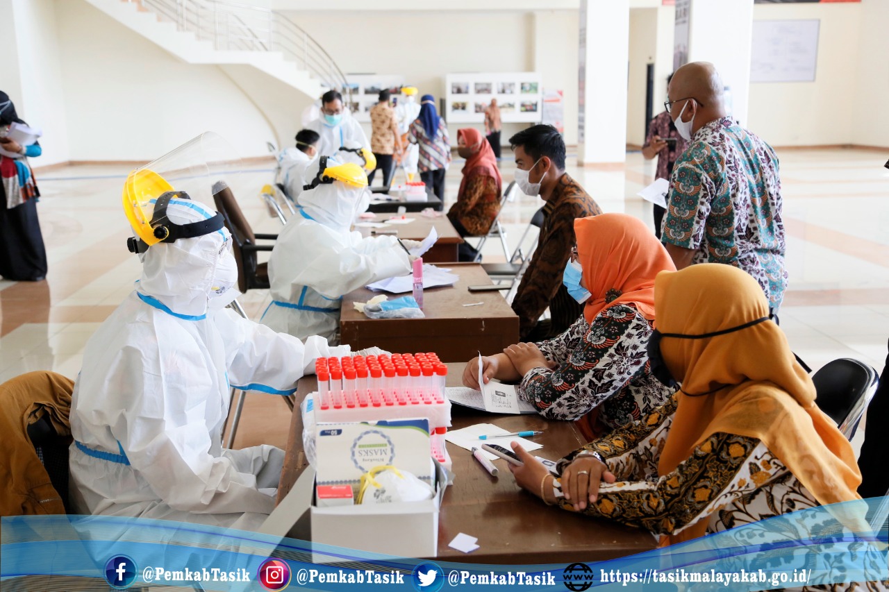 DKPP KAB. TASIKMALAYA ADAKAN SWAB MASSAL BAGI ASN