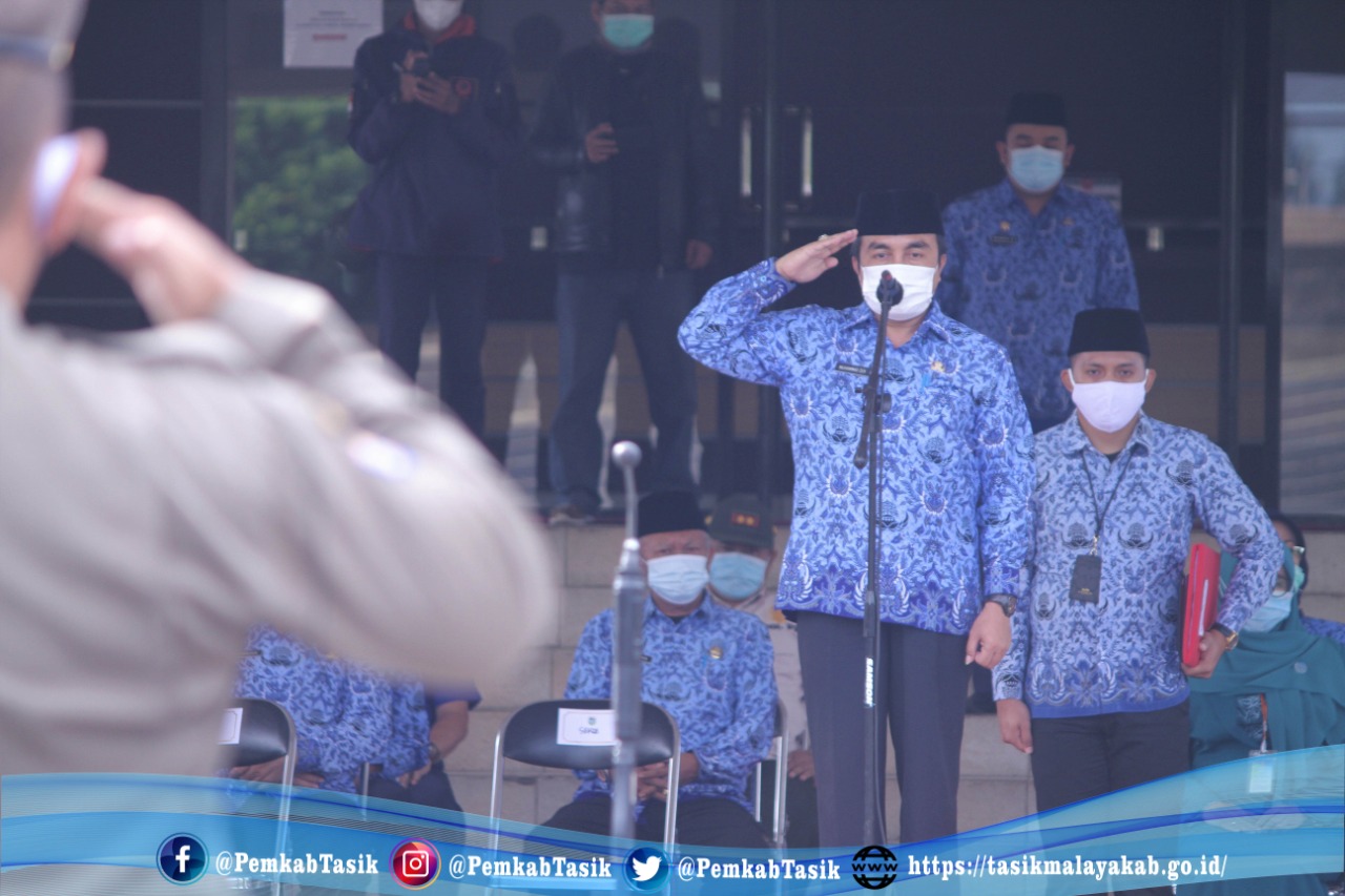 KHIDMAT UPACARA HARI KESADARAN NASIONAL JANUARI 2021 TINGKAT KAB. TASIKMALAYA
