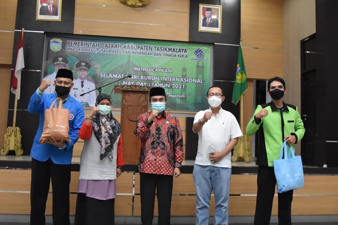 PERINGATAN HARI BURUH SEDUNIA TINGKAT KAB. TASIKMALAYA TAHUN 2021