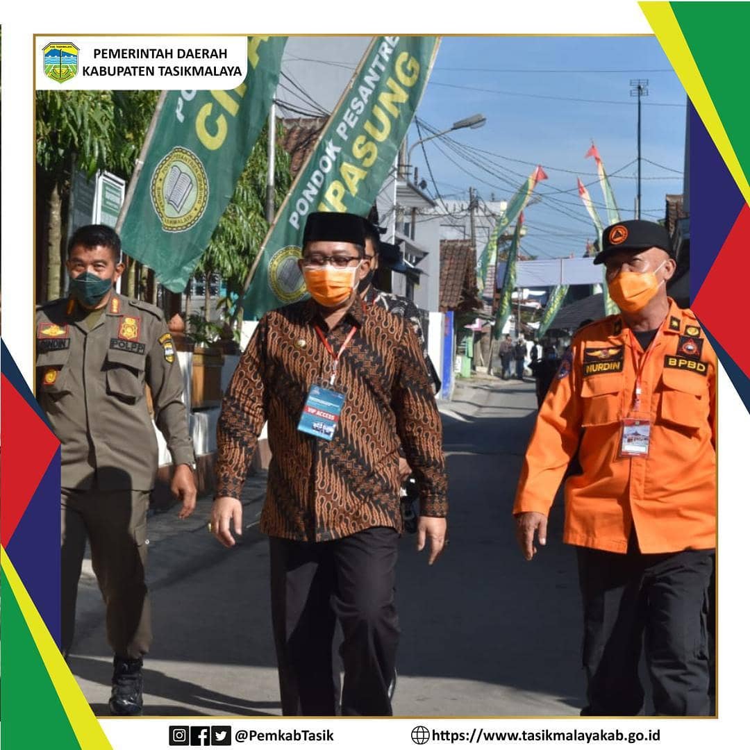 BUPATI ADE SUGIANTO SAMBUT KEDATANGAN WAPRES MA’RUF AMIN DALAM RANGKA PERESMIAN 1.014 BLK KOMUNITAS