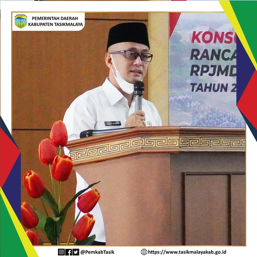 WABUP CECEP BUKA KEGIATAN KONSULTASI PUBLIK RPJMD 2021 – 2026