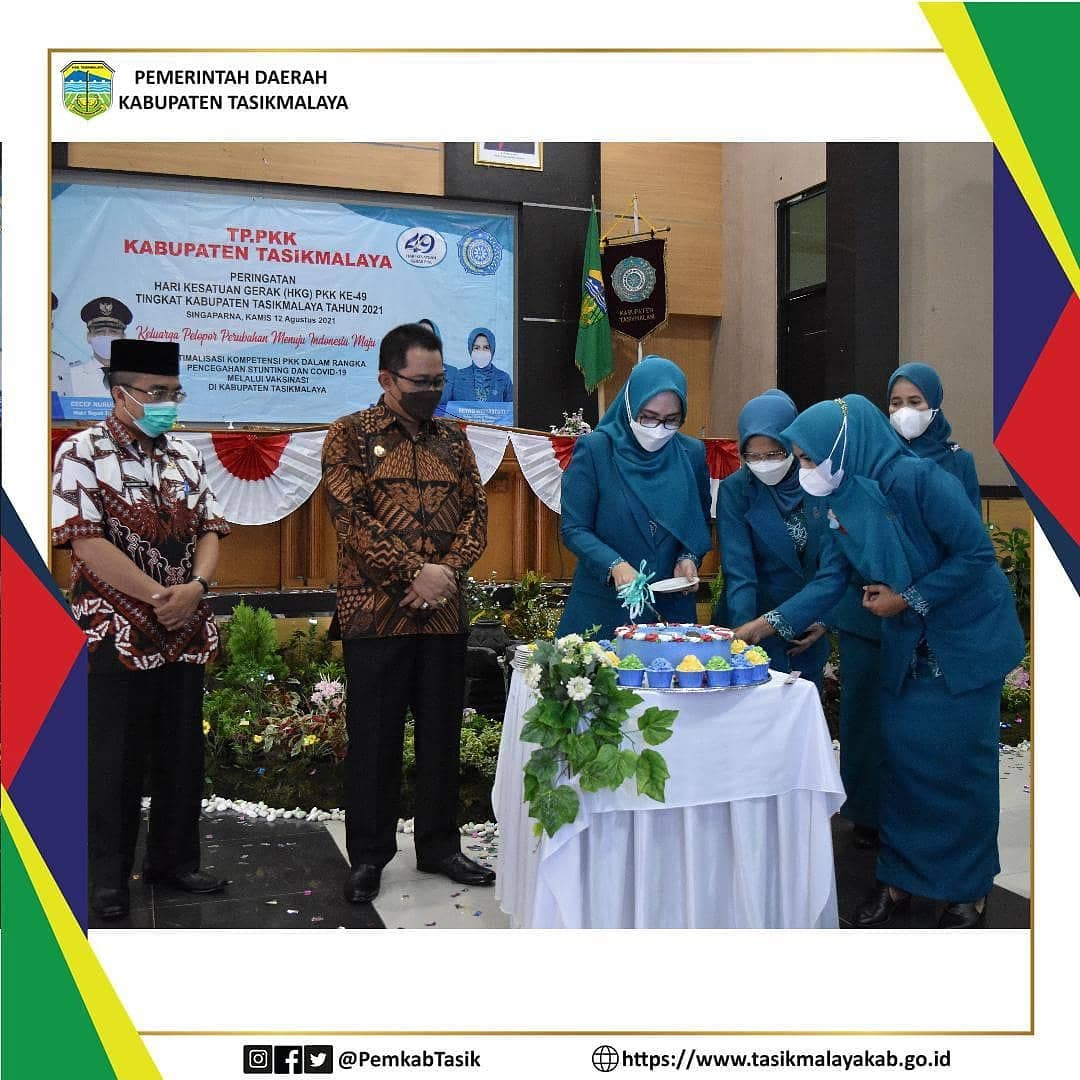PERINGATAN HARI KESATUAN GERAK TP PKK KE-49 TINGKAT KABUPATEN TASIKMALAYA TAHUN 2021