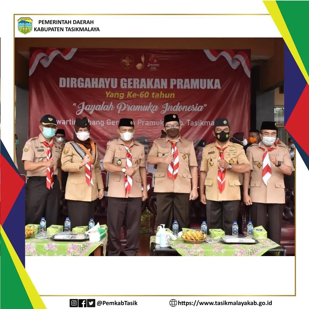 UPACARA PERINGATAN GERAKAN PRAMUKA KE-60 TAHUN 2021 TINGKAT KABUPATEN TASIKMALAYA