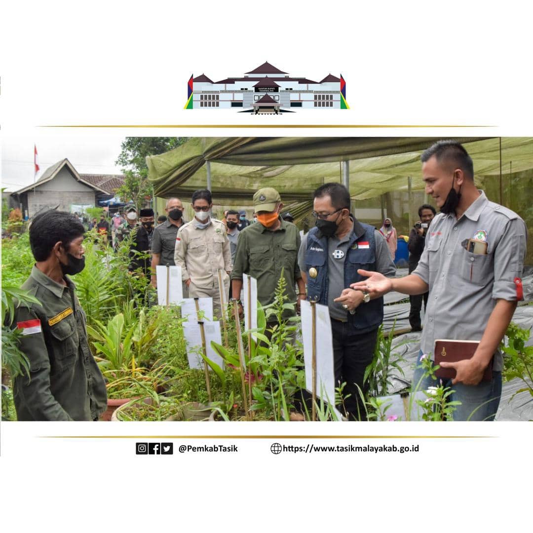 BUPATI TASIKMALAYA KUNKER SYUKURAN & PENGUATAN KELOMPOK TANI CIGALONTANG