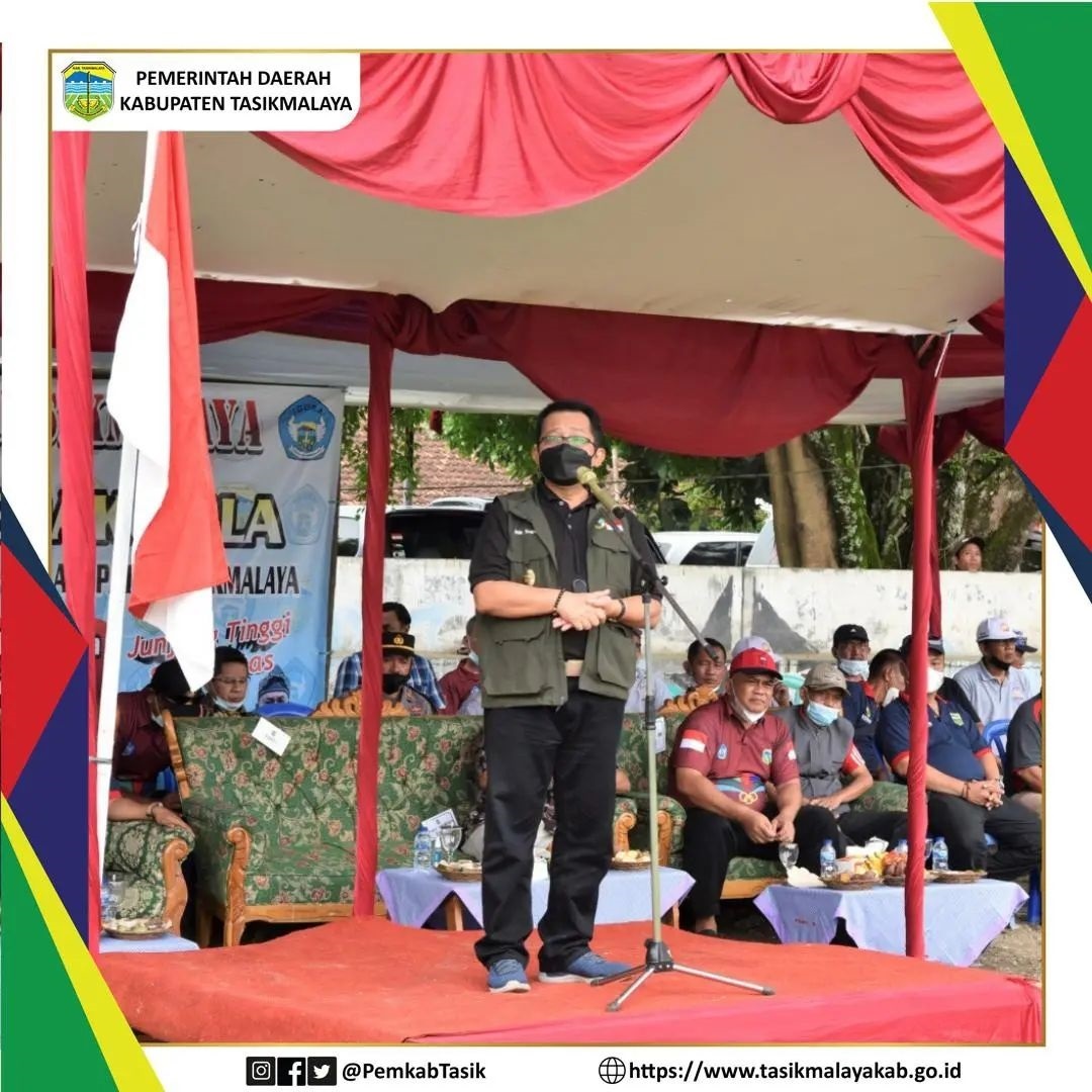 BUPATI TASIKMALAYA MEMBUKA TURNAMEN SEPAK BOLA IGORA CUP 2022