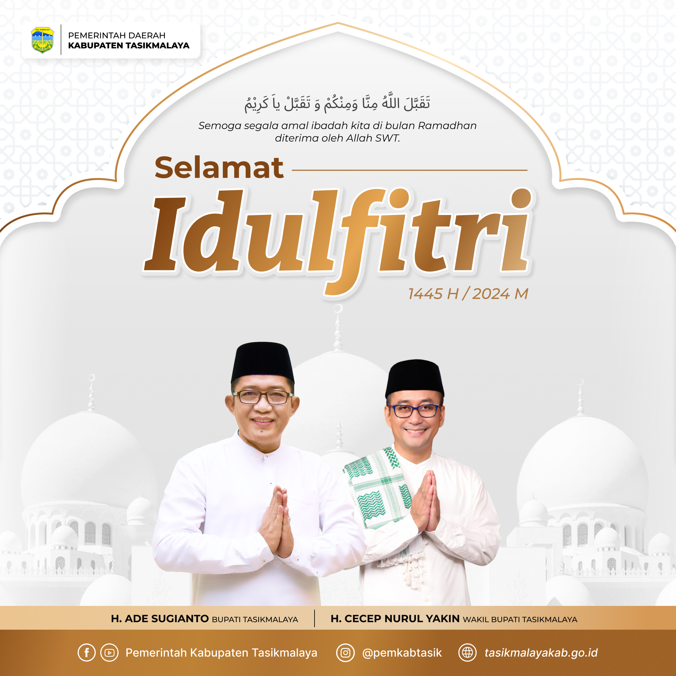 Twibbon Idulfitri 1445 H Pemerintah Daerah Kabupaten Tasikmalaya