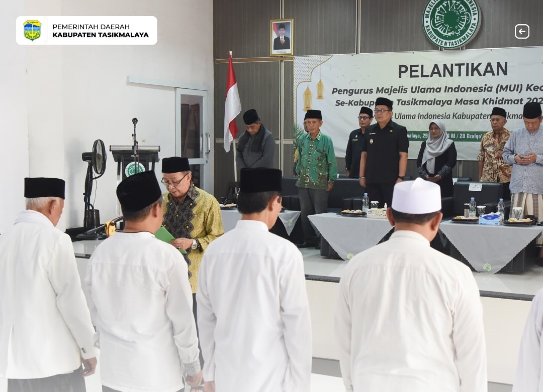 Bupati Ade Sugianto Hadiri Pelantikan Mui Kecamatan Se-Kabupaten Tasikmalaya
