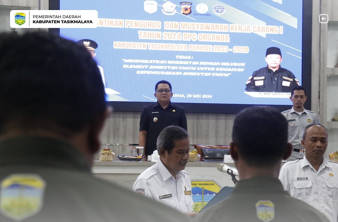 Bupati Ade Sugianto Hadiri Pelantikan Organda Kab. Tasikmalaya,