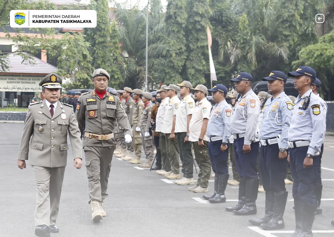 Gelar Pasukan Hari Ulang Tahun Satpol Pp Ke-74 & Satlinmas Ke-62