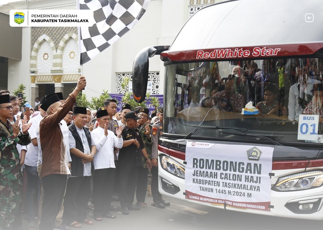 Pelepasan Jemaah Calon Haji Kabupaten Tasikmalaya Kloter 45