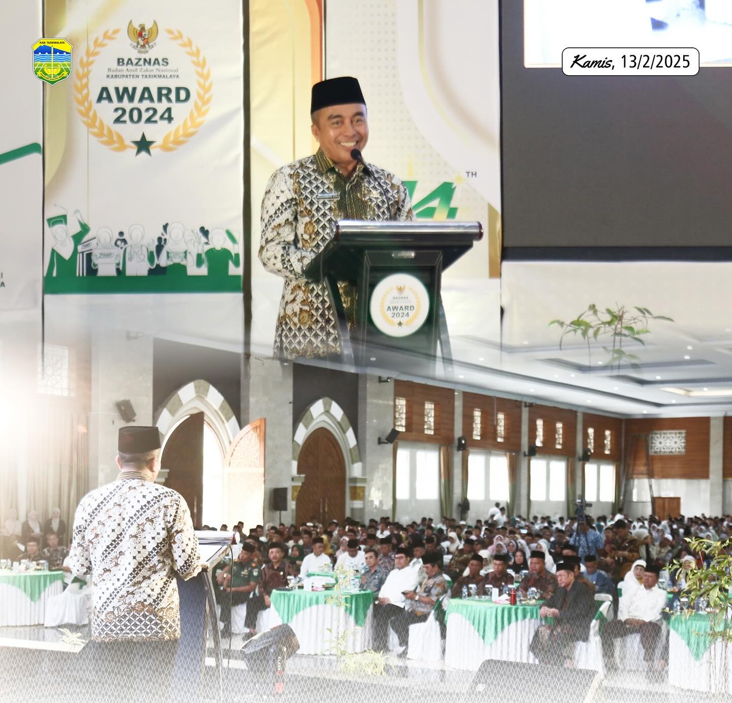 Sekda Zen Hadiri Baznas Award Kab.Tasikmalaya 2024