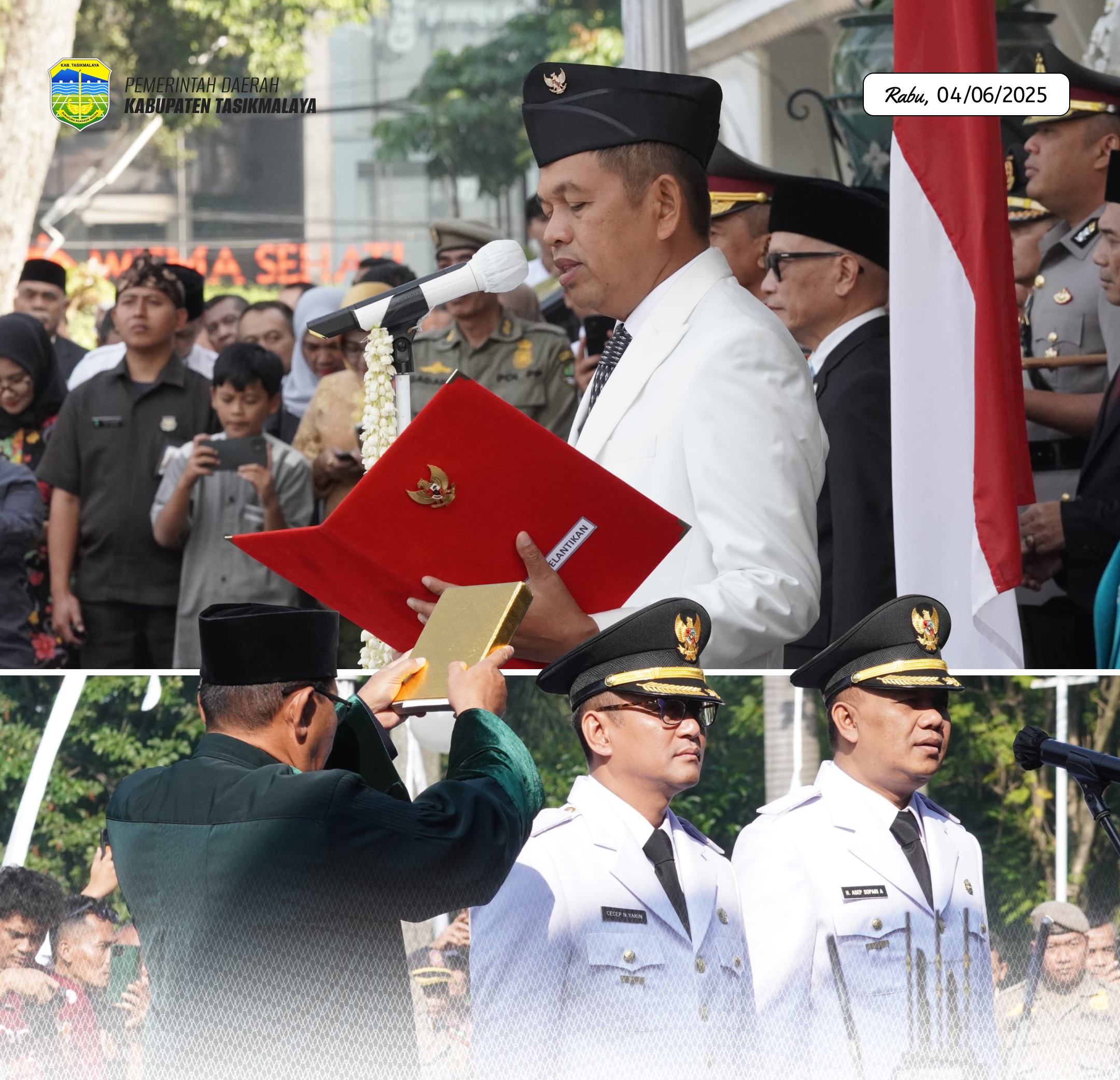 Pelantikan Bupati Dan Wakil Bupati Tasikmalaya Masa Jabatan Tahun 2025-2030
