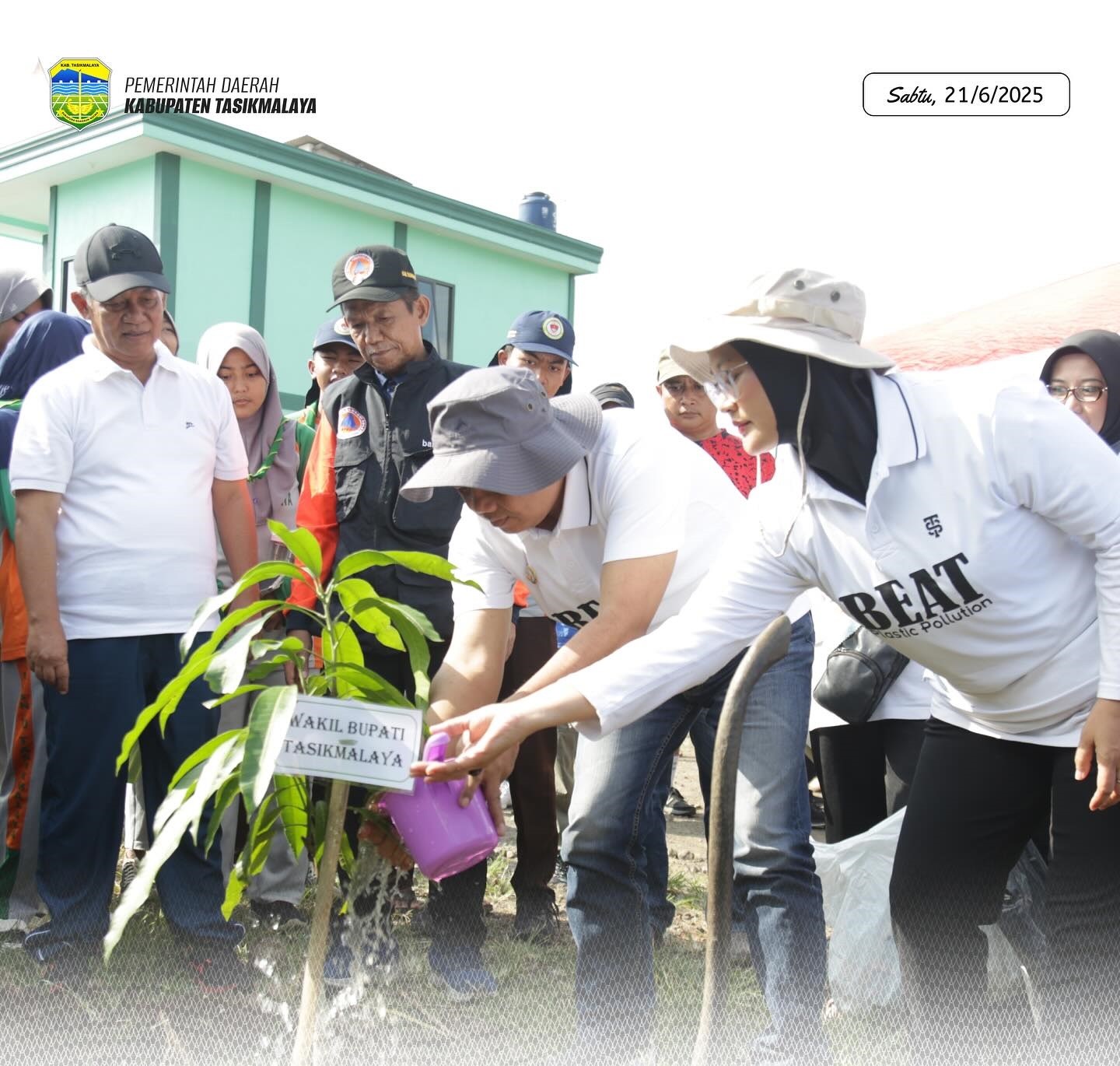 Aksi Bersih-Bersih Dan Penanaman Pohon Kabupaten Tasikmalaya