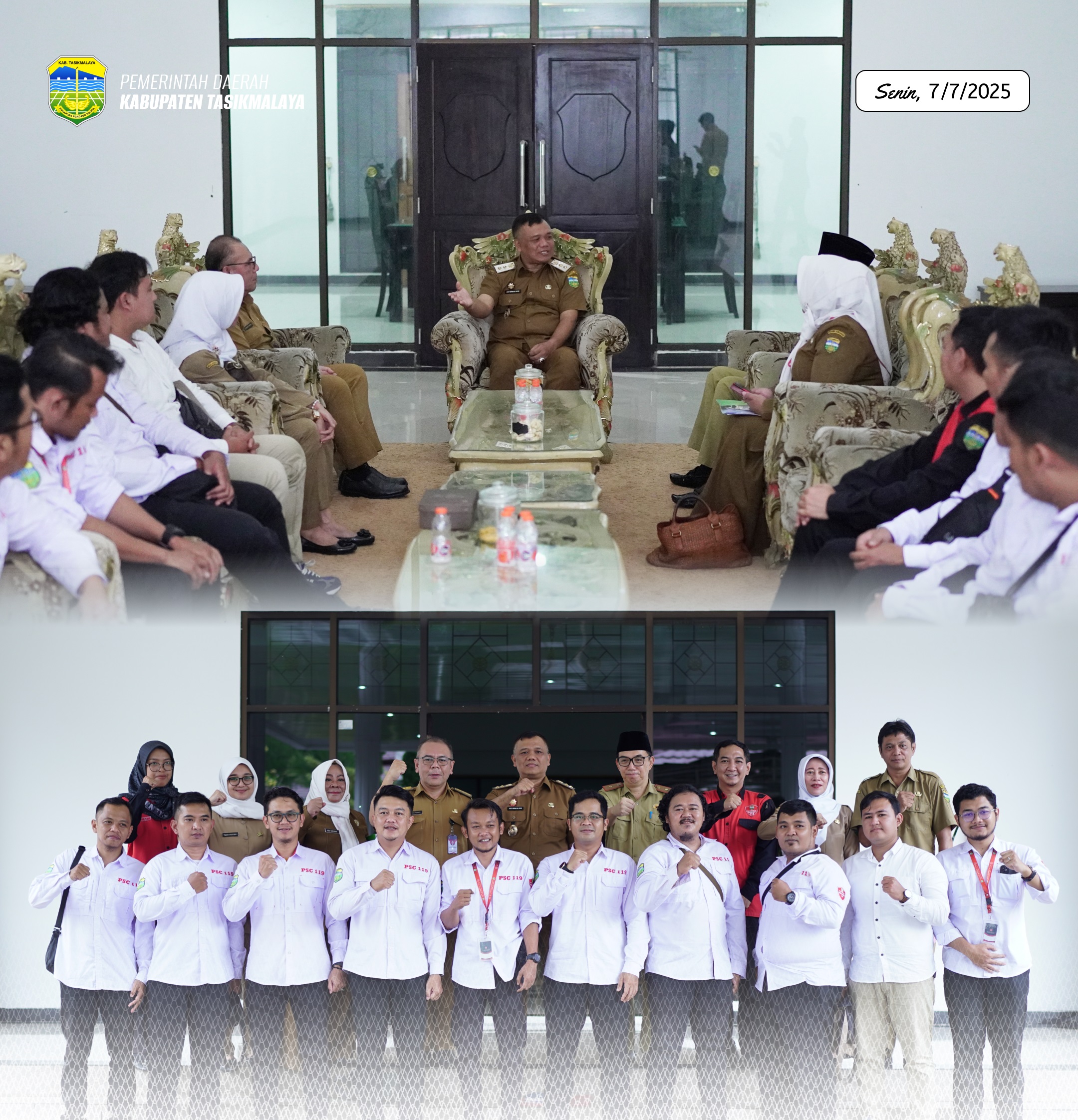 Silaturahmi Wakil Bupati Tasikmalaya Dengan Public Safety Center (PSC) 119 SIGESIT