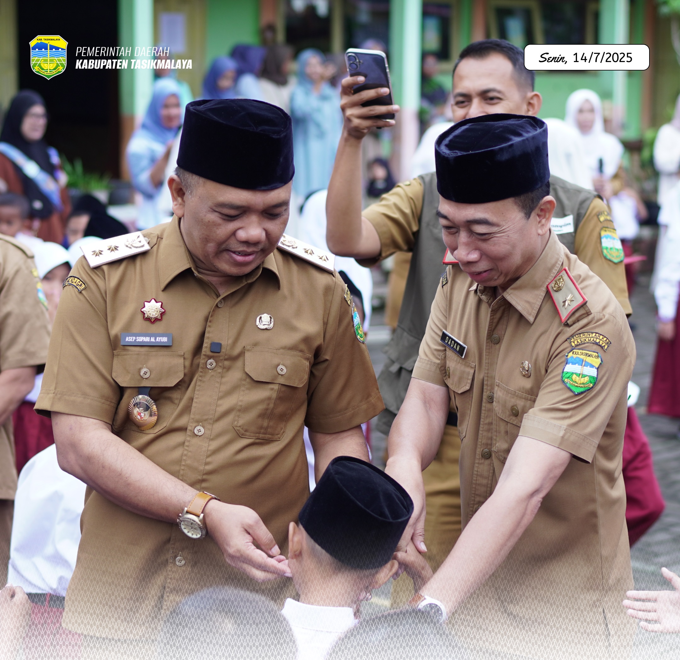 Wakil Bupati Tasikmalaya Tinjau Langsung Pelaksanaan Hari Pertama Sekolah