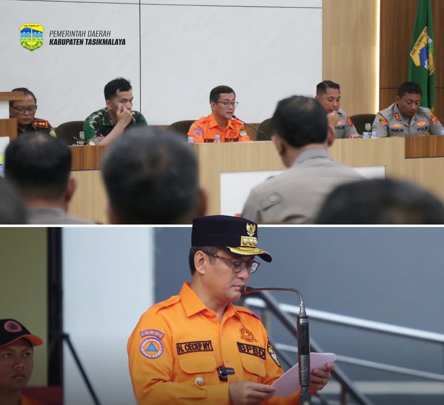 Apel Dan Rapat Koordinasi Kesiapsiagaan Bencana Tingkat Kabupaten Tasikmalaya