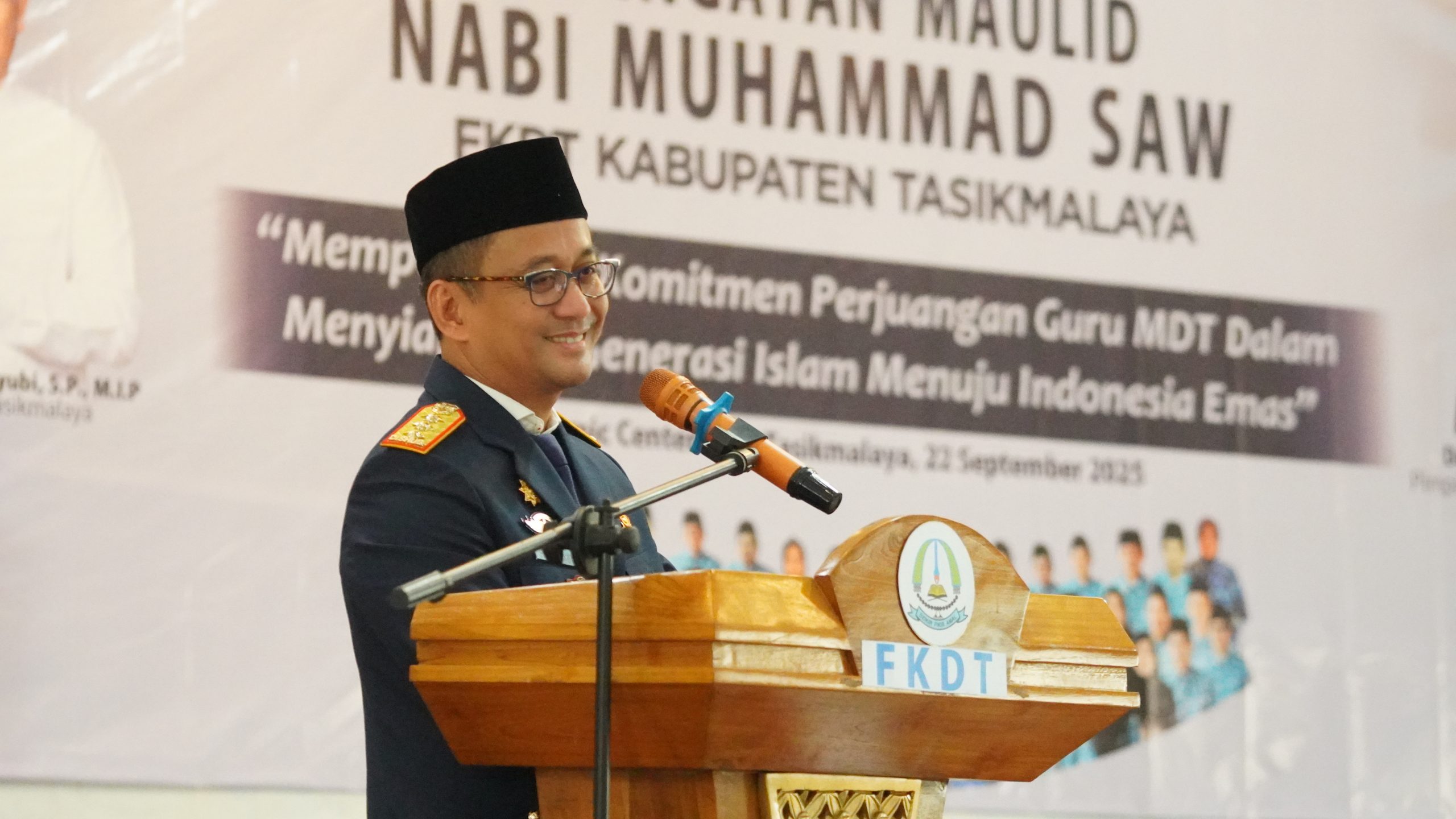Bupati Tasikmalaya Hadiri Peringatan Maulid Nabi Muhammad Saw Bersama Fkdt