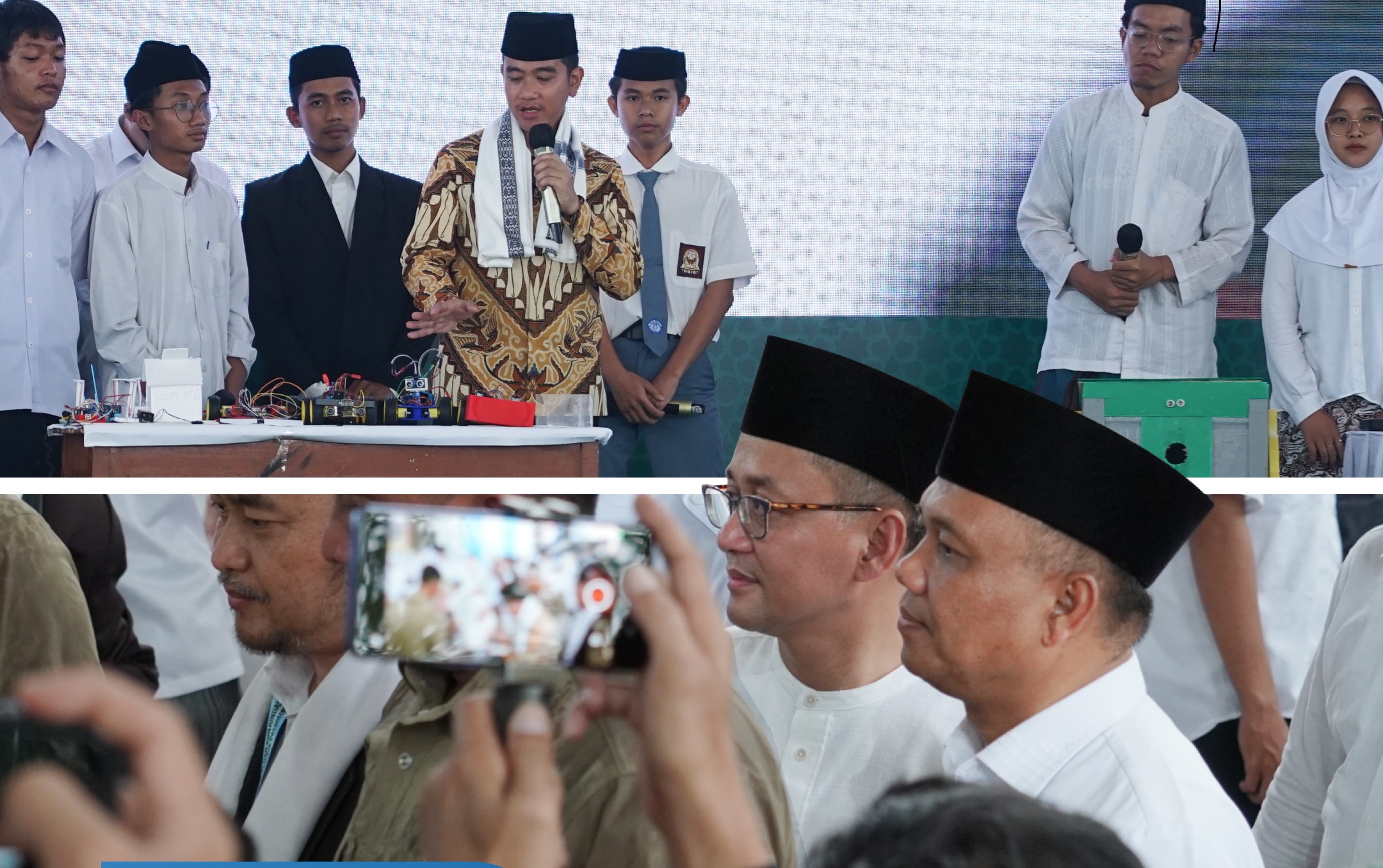 Bupati Dan Wakil Bupati Tasikmalaya Dampingi Wapres Ri Tinjau Pelatihan Ai Dan Robotika Santri Cipasung