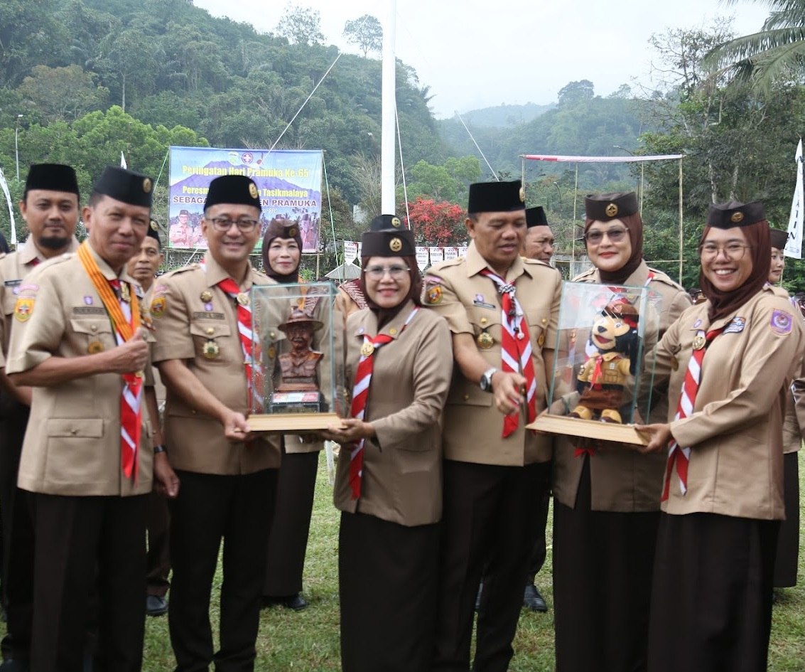 Dalam Upacara Hut Ke-65 Pramuka, Kabupaten Tasikmalaya ResmiJadi Kabupaten Pramuka